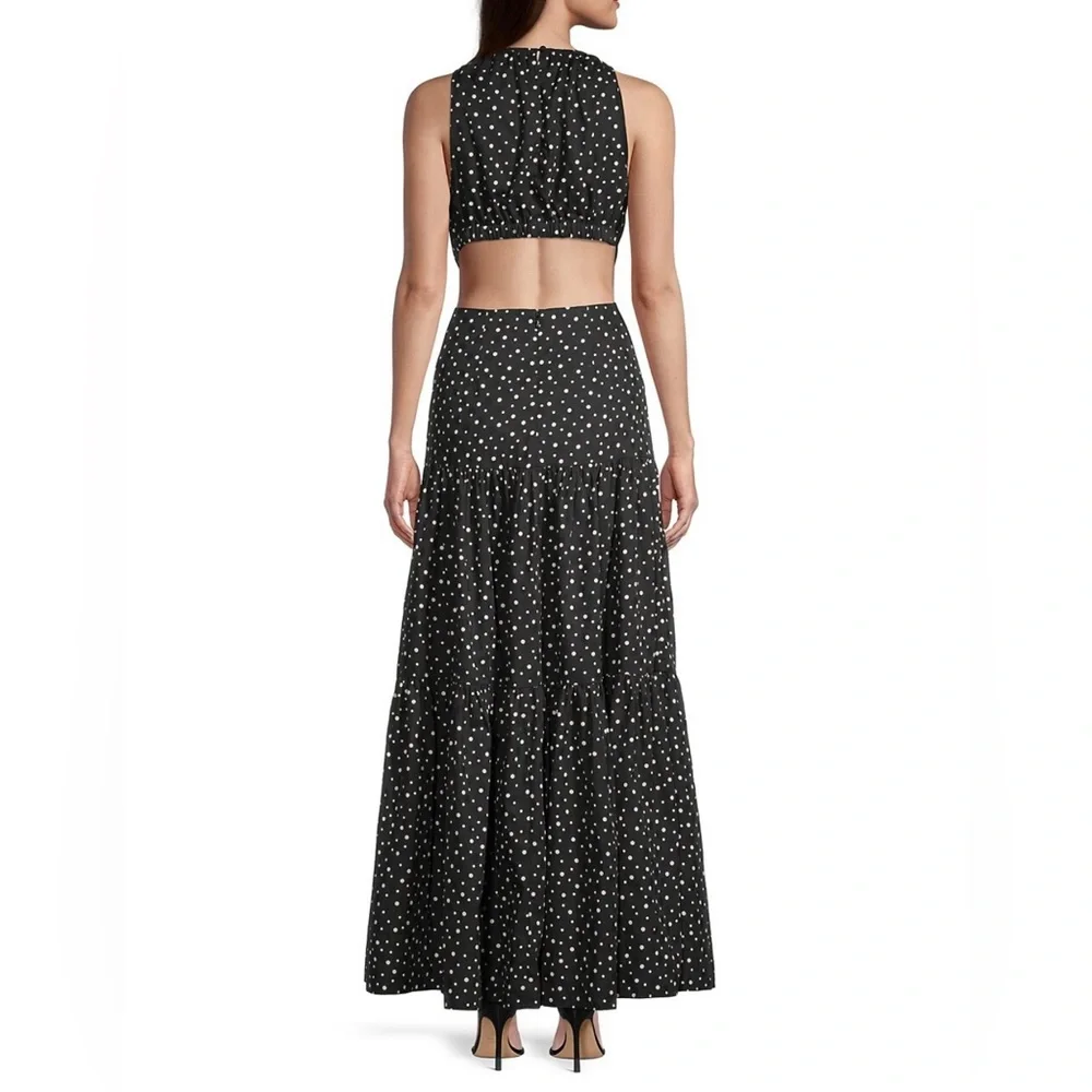 Significant Other: Poppy Polkadot Cut-out Midi Dress - Picture 2 of 8